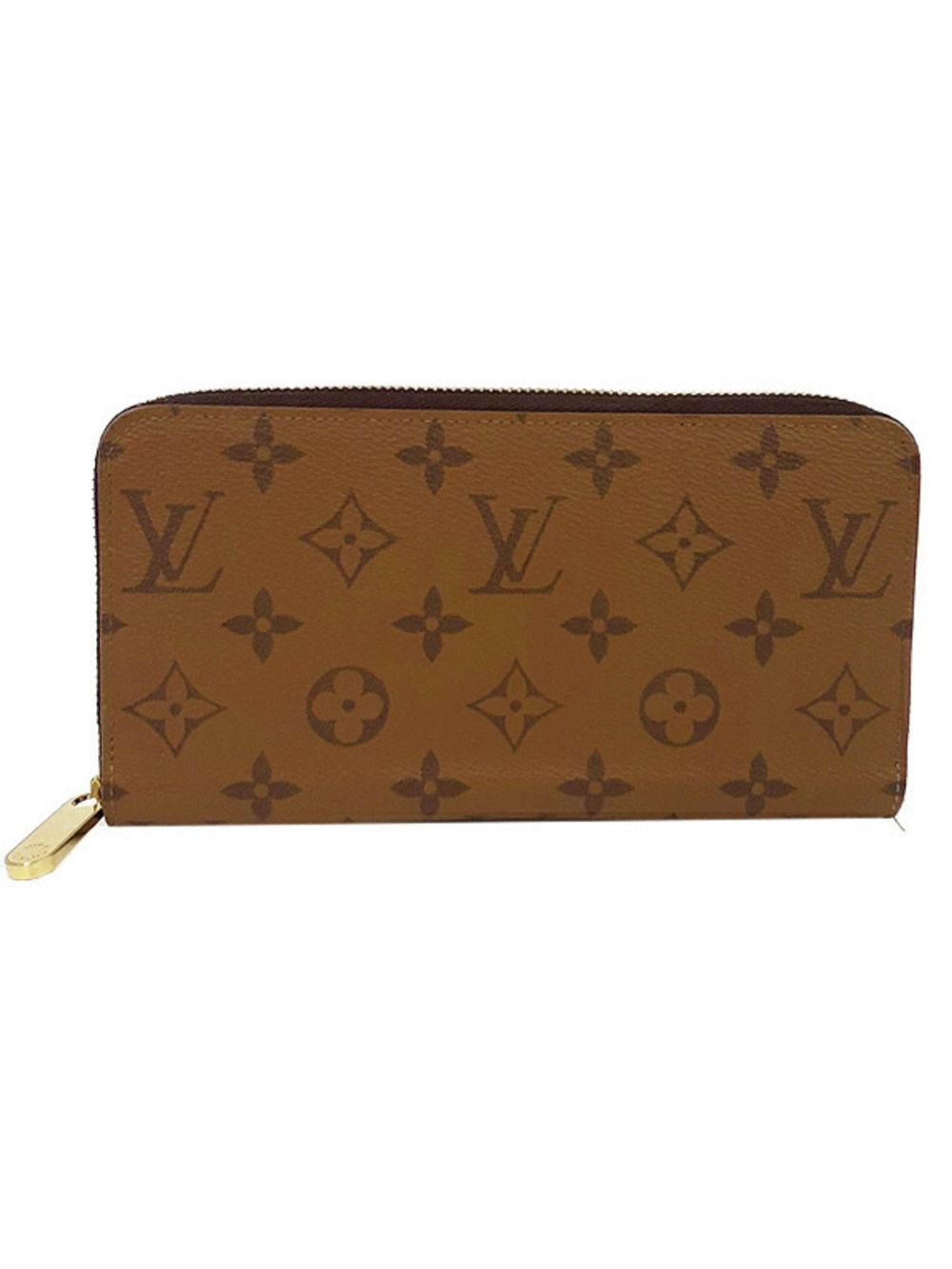 Louis Vuitton Monogram Reverse Zippy Wallet Round Zipper Long
